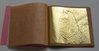 Oro 23,75 kt in foglia libera doppio spessore 8 x 8 cm