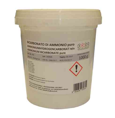 Bicarbonato di ammonio 98,0% puro (NH4HCO3) - 1 kg