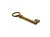 Key - patinated brass - 1 piece
