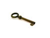 Schlüssel aus Zamak patiniert hohl  - 1 Stück